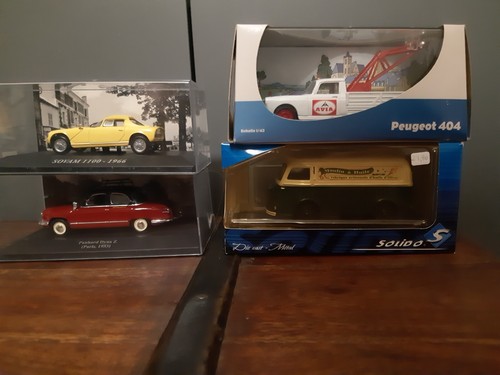 Lot peugeot simca - peugeot, 1/43