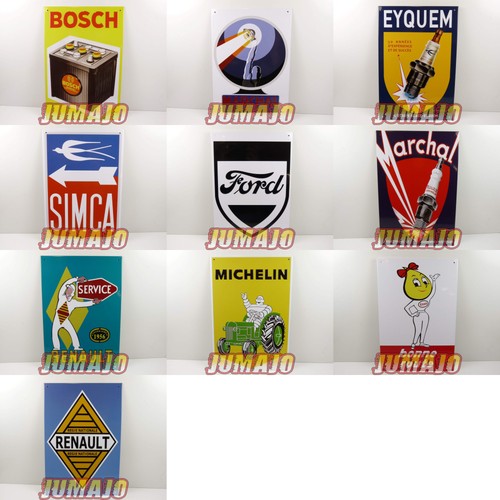 Lot plaques publicitaire - 10,